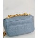 Replica Christian Dior Micro Dior Caro Bag Blue
