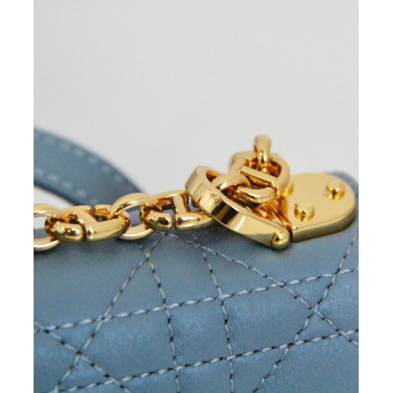 Replica Christian Dior Micro Dior Caro Bag Blue