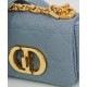 Replica Christian Dior Micro Dior Caro Bag Blue