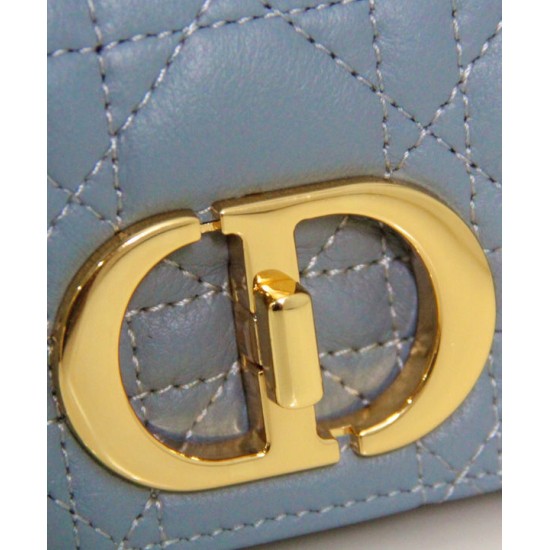 Replica Christian Dior Micro Dior Caro Bag Blue