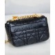 Replica Christian Dior Micro Dior Caro Bag Black