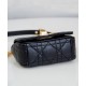 Replica Christian Dior Micro Dior Caro Bag Black