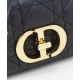 Replica Christian Dior Micro Dior Caro Bag Black