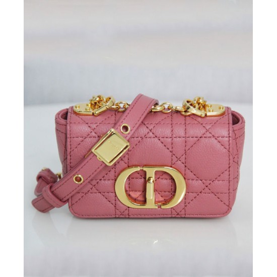 Fake Christian Dior Micro Dior Caro Bag Peachblow Replica