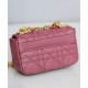 Fake Christian Dior Micro Dior Caro Bag Peachblow Replica