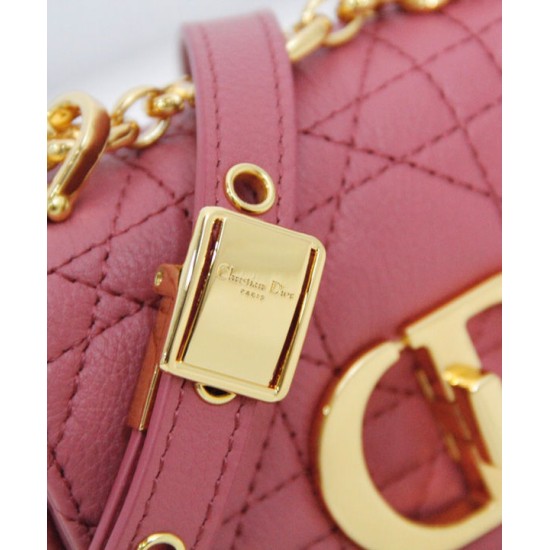 Fake Christian Dior Micro Dior Caro Bag Peachblow Replica