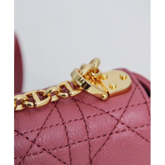 Fake Christian Dior Micro Dior Caro Bag Peachblow Replica