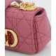 Fake Christian Dior Micro Dior Caro Bag Peachblow Replica