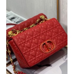 Fake Christian Dior Medium Dioramour Dior Caro Bag Red Replica