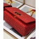 Fake Christian Dior Medium Dioramour Dior Caro Bag Red Replica