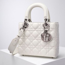 Fake Christian Dior Lady Dior My Abcdior Bag Cream Replica
