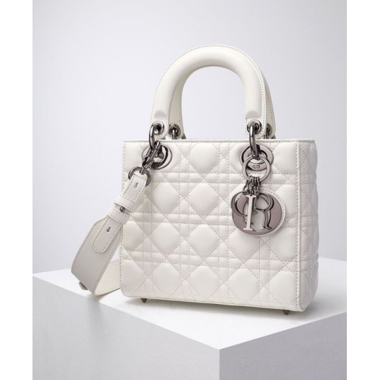 Fake Christian Dior Lady Dior My Abcdior Bag Cream Replica