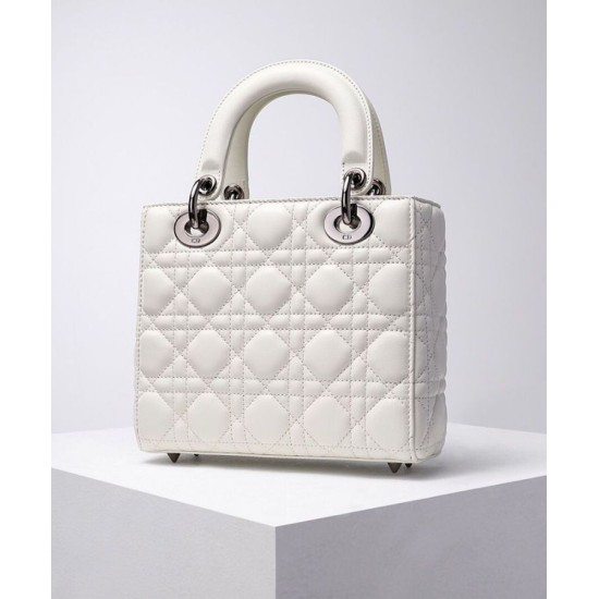 Fake Christian Dior Lady Dior My Abcdior Bag Cream Replica