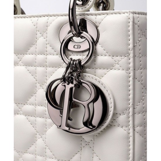Fake Christian Dior Lady Dior My Abcdior Bag Cream Replica