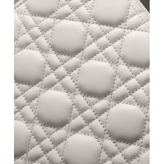 Fake Christian Dior Lady Dior My Abcdior Bag Cream Replica