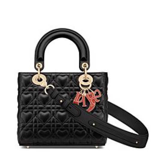 Fake Christian Dior Dioramour My Abcdior Lady Dior Bag Black Replica Replica Christian Dior Dioramour My Abcdior Lady Dior Bag Black