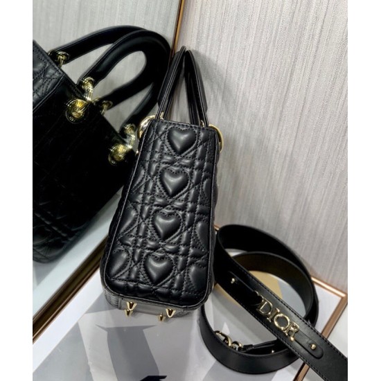 Fake Christian Dior Dioramour My Abcdior Lady Dior Bag Black Replica Replica Christian Dior Dioramour My Abcdior Lady Dior Bag Black