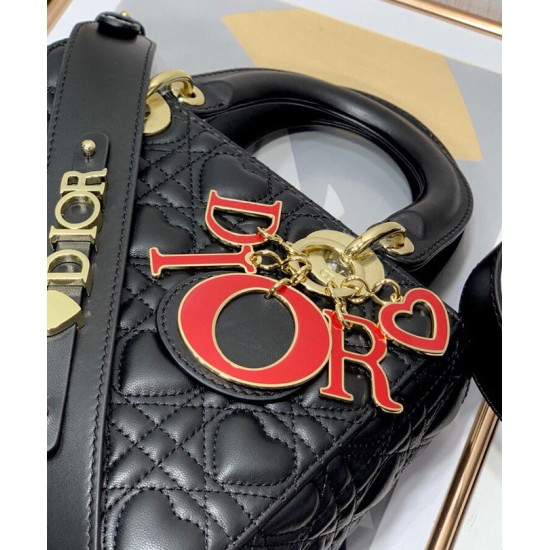 Fake Christian Dior Dioramour My Abcdior Lady Dior Bag Black Replica Replica Christian Dior Dioramour My Abcdior Lady Dior Bag Black