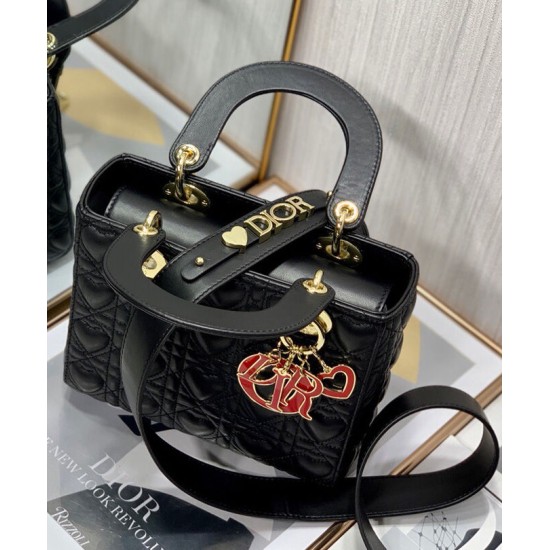 Fake Christian Dior Dioramour My Abcdior Lady Dior Bag Black Replica Replica Christian Dior Dioramour My Abcdior Lady Dior Bag Black