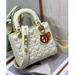 Replica Christian Dior Dioramour My Abcdior Lady Dior Bag Cream