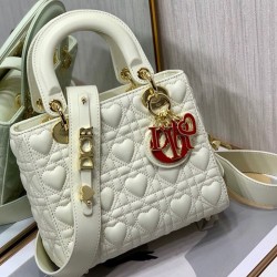 Replica Christian Dior Dioramour My Abcdior Lady Dior Bag Cream