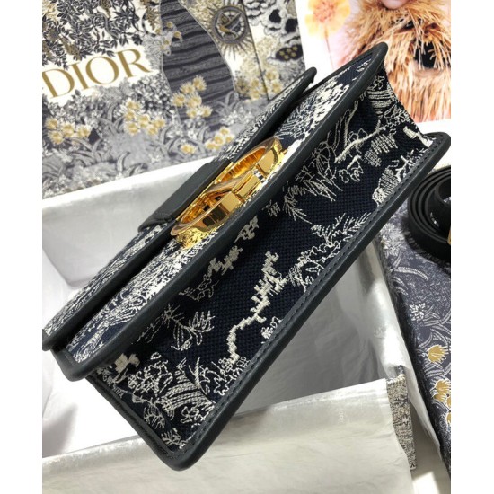 Replica Christian Dior 30 Montaigne Bag Dark Blue