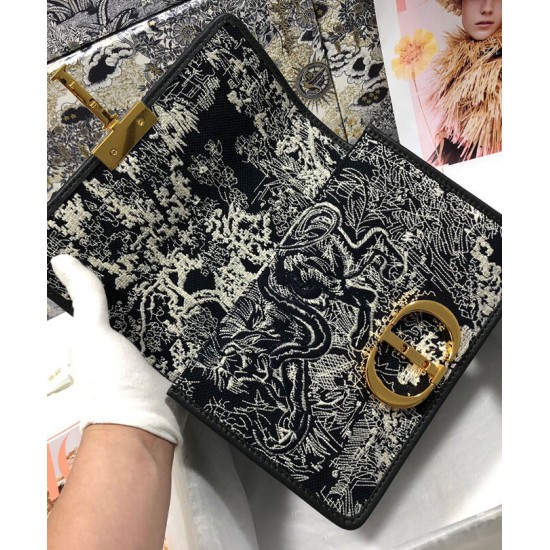 Replica Christian Dior 30 Montaigne Bag Dark Blue