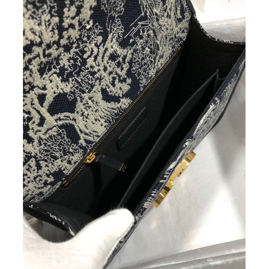 Replica Christian Dior 30 Montaigne Bag Dark Blue