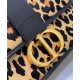 Replica Christian Dior 30 Montaigne Bag Multicolor Mizza Pony-Hair Calfskin Coffee