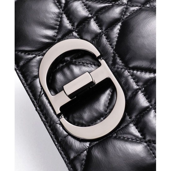 Replica Christian Dior Medium Dior Caro Bag Black