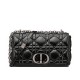 Replica Christian Dior Large Dior Caro Bag Black