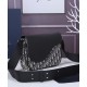 Fake Christian Dior Mini Saddle Messenger Bag Dark Blue Replica
