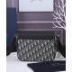 Fake Christian Dior Mini Saddle Messenger Bag Dark Blue Replica
