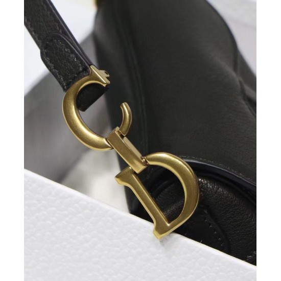 Fake Christian Dior Micro Saddle Bag Black Replica