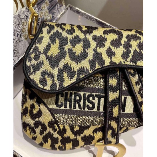Fake Christian Dior Saddle Bag Coffee Replica