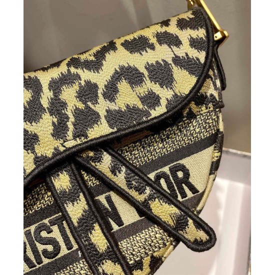 Fake Christian Dior Saddle Bag Coffee Replica