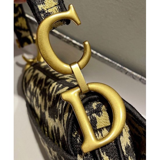 Fake Christian Dior Saddle Bag Coffee Replica