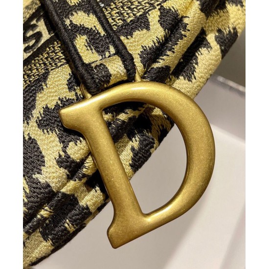 Fake Christian Dior Saddle Bag Coffee Replica