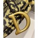 Fake Christian Dior Saddle Bag Coffee Replica
