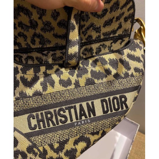 Fake Christian Dior Saddle Bag Coffee Replica