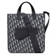Replica Christian Dior Saddle Tote Bag With Shoulder Strap Dark Blue