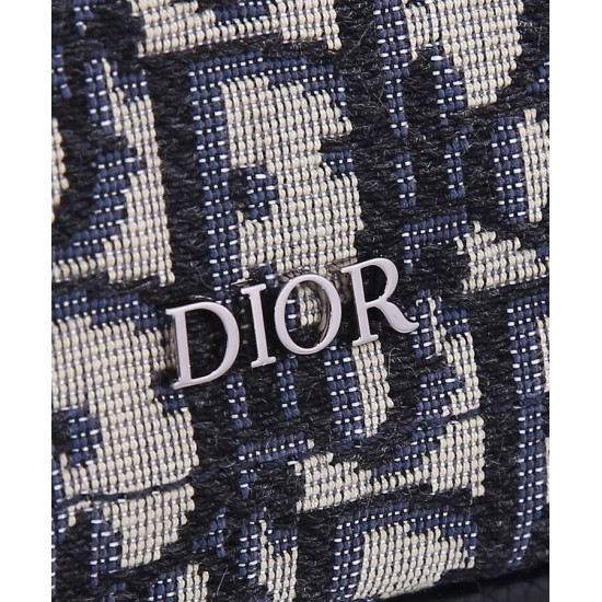 Replica Christian Dior Saddle Tote Bag With Shoulder Strap Dark Blue