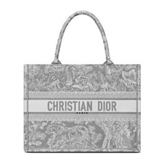 Fake Christian Dior Small Dior Book Tote Gray Replica