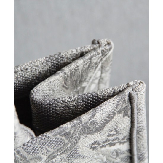 Fake Christian Dior Small Dior Book Tote Gray Replica