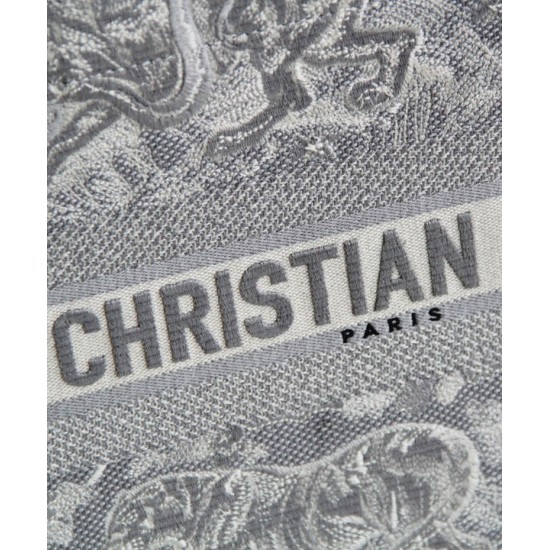 Fake Christian Dior Small Dior Book Tote Gray Replica