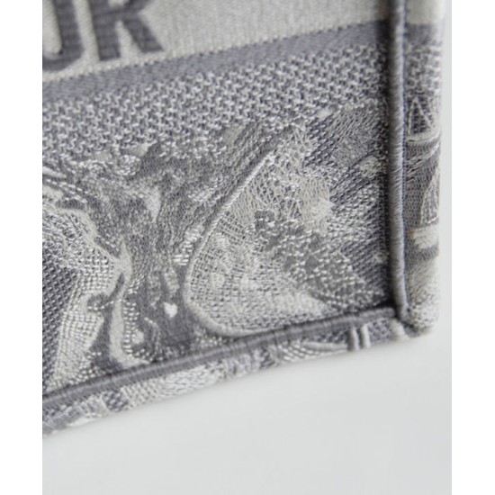 Fake Christian Dior Small Dior Book Tote Gray Replica