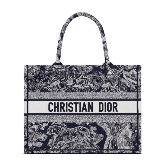 Fake Christian Dior Small Dior Book Tote Black Replica