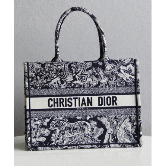 Fake Christian Dior Small Dior Book Tote Black Replica