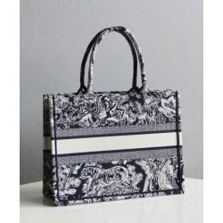 Fake Christian Dior Small Dior Book Tote Black Replica
