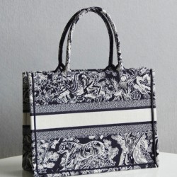 Fake Christian Dior Small Dior Book Tote Black Replica